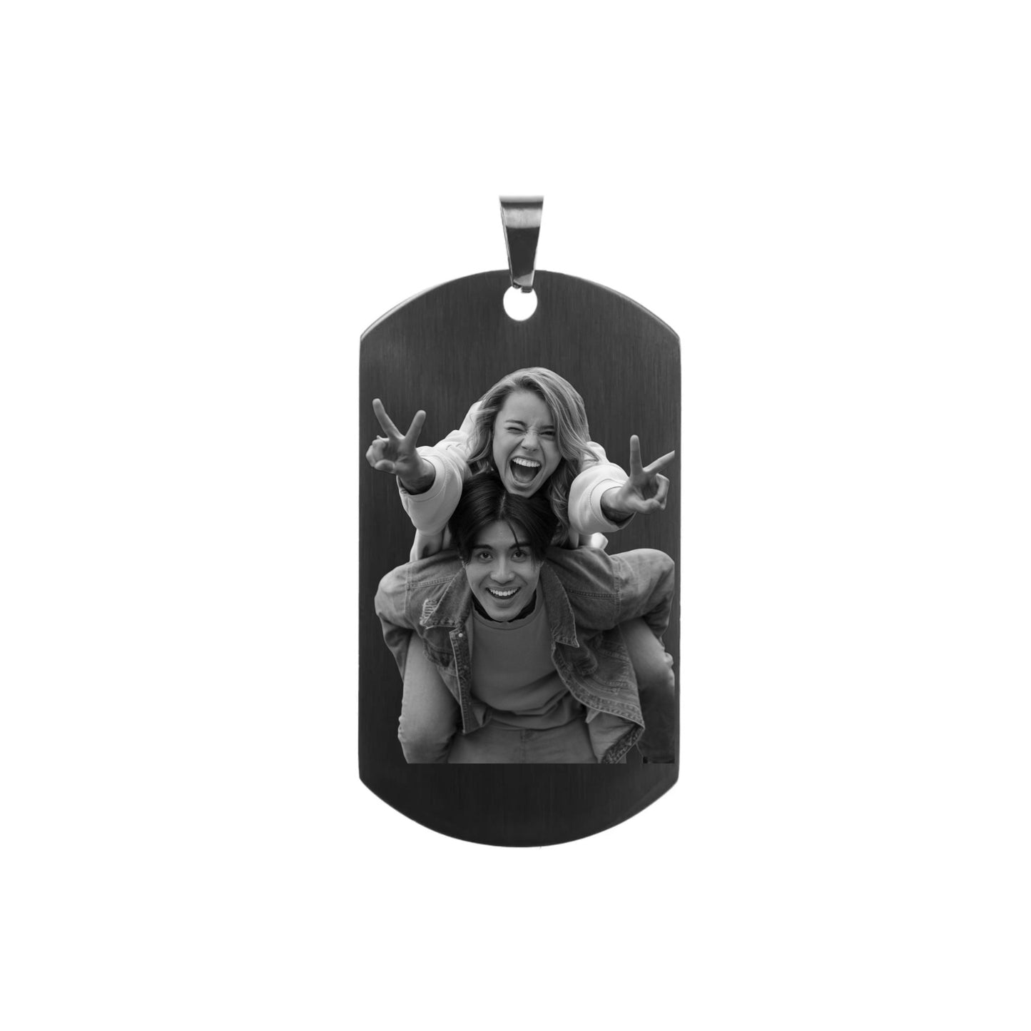 Pendentif noire avec photo
