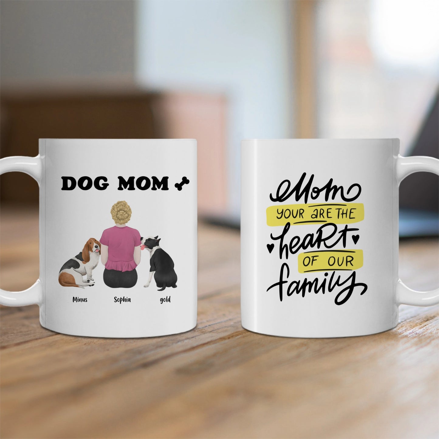 Mug Maman et les chiens.. jusqu'à 5 chiens...