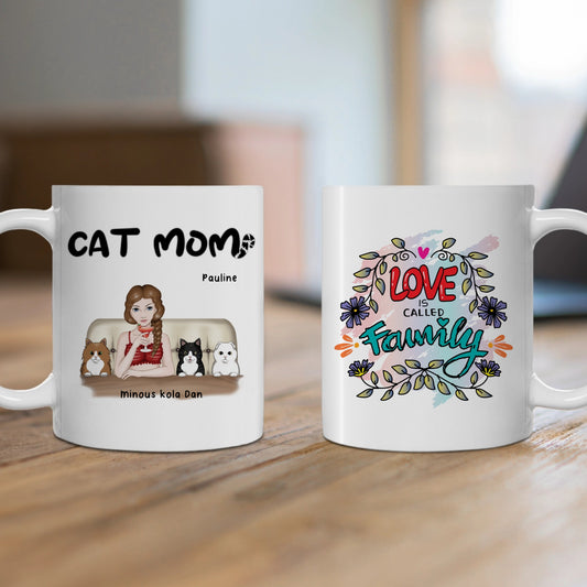 Mug Maman et les chats… jusqu'à 4 chats...
