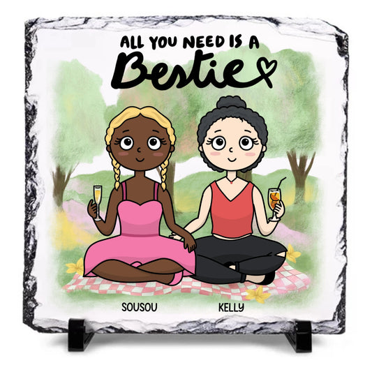 Cadre ardoise Tout ce dont tu as besoin, c'est un meilleur ami