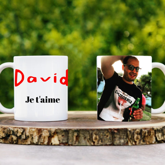 Mug Personnalisé avec message ,nom et photo