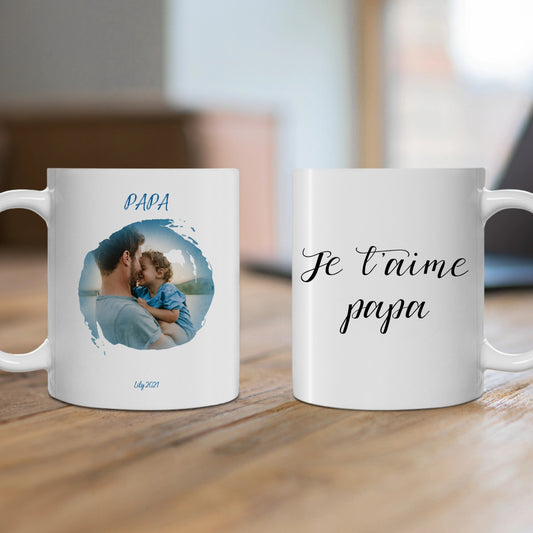 Mug Papa message et photo