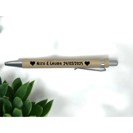 Stylo personnalisé Amour & cœur