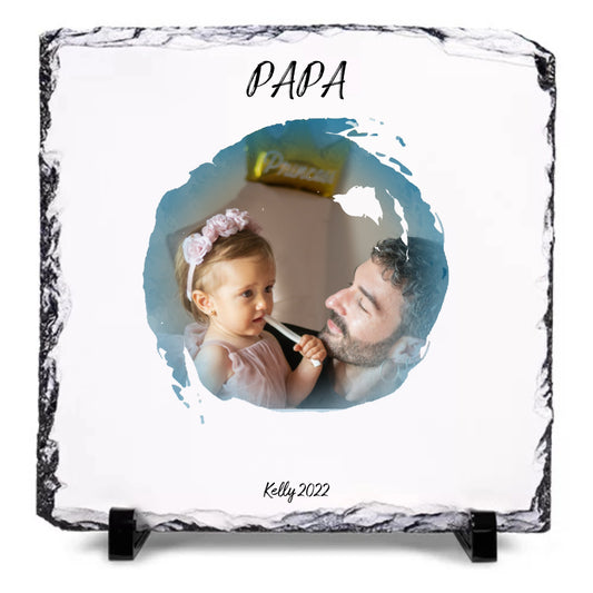 Cadre ardoise Papa et photo