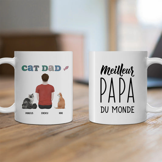 Mug personnalisé Papa & Chat