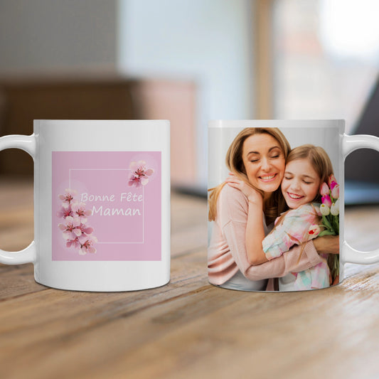 Mug Personnalisé Bonne Fête des mères avec photo